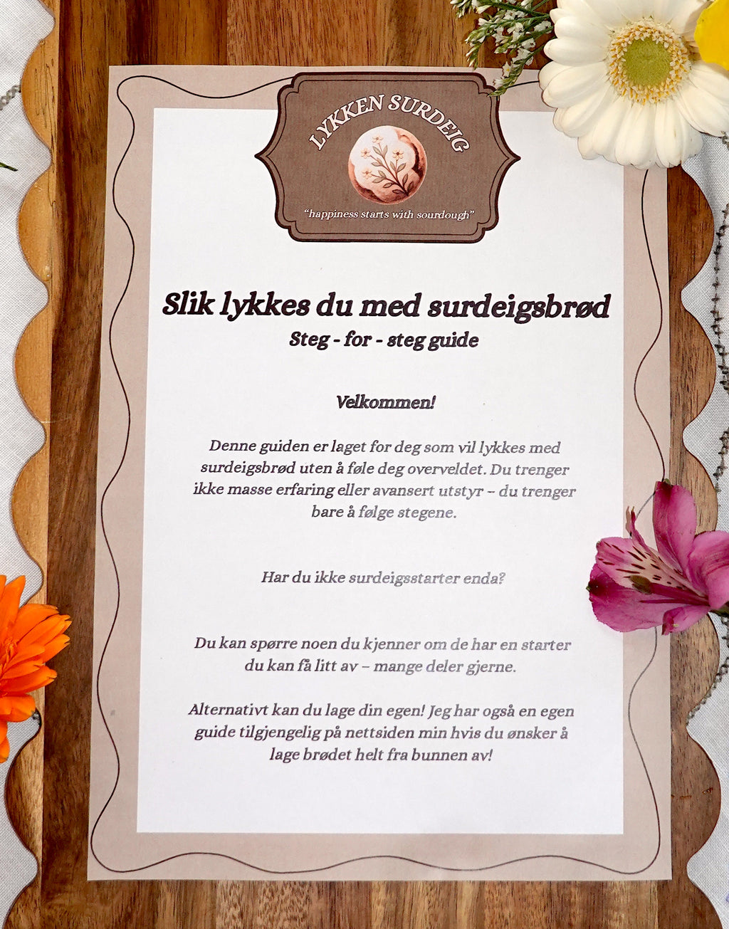 Mestre surdeigsbrød hjemme, step-by-step guide! (Digitalt produkt)