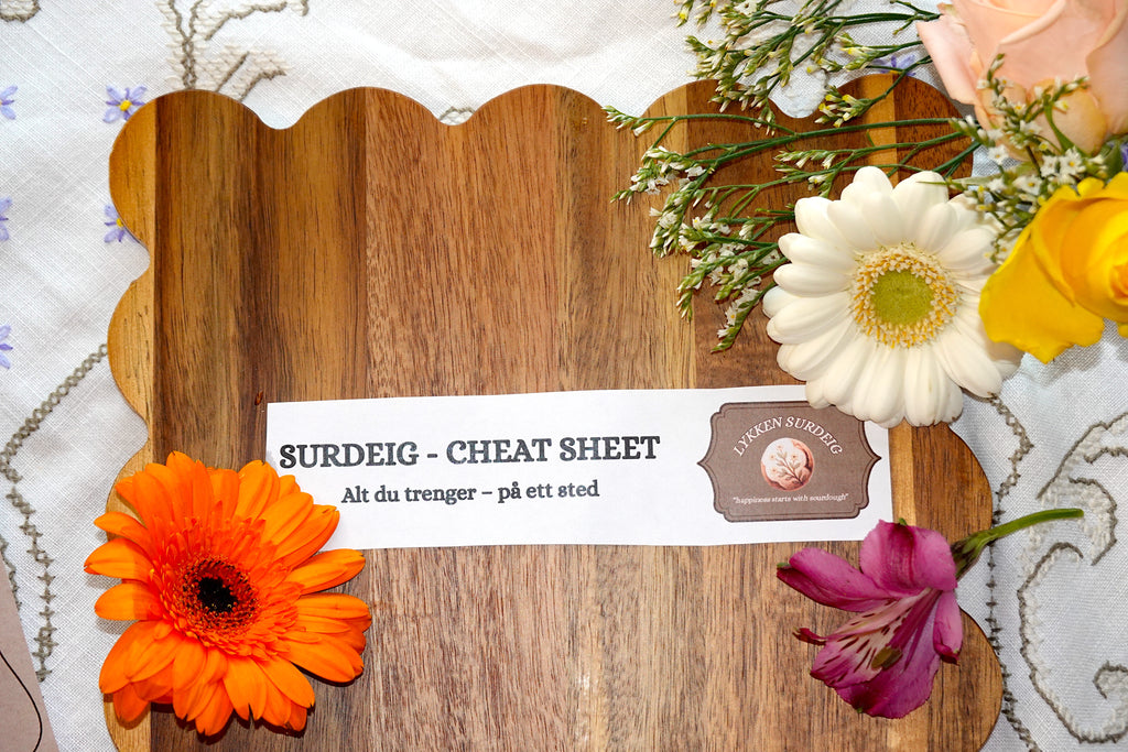 Surdeig cheat sheet! (Digitalt produkt)