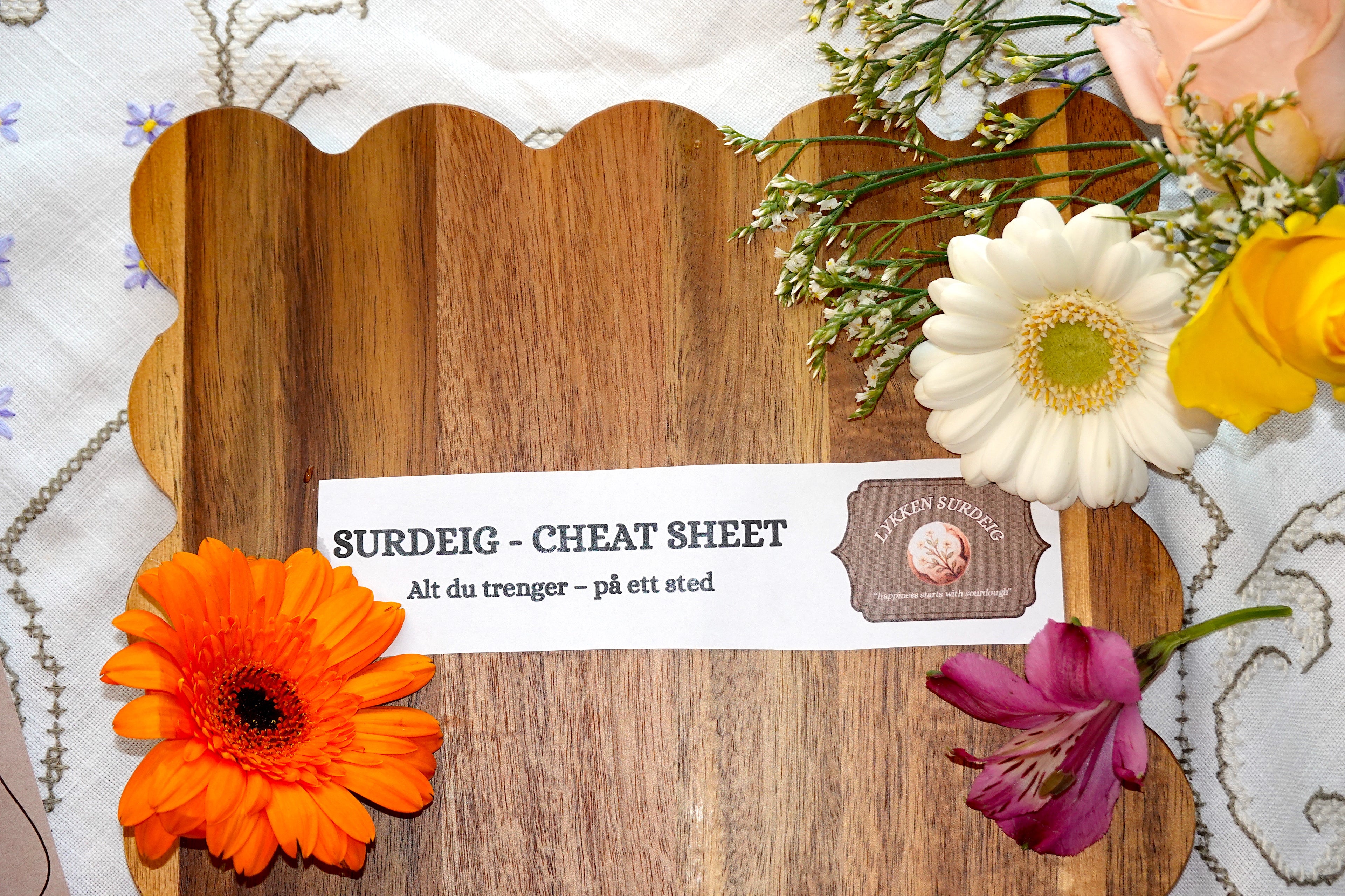Surdeig cheat sheet! (Digitalt produkt)