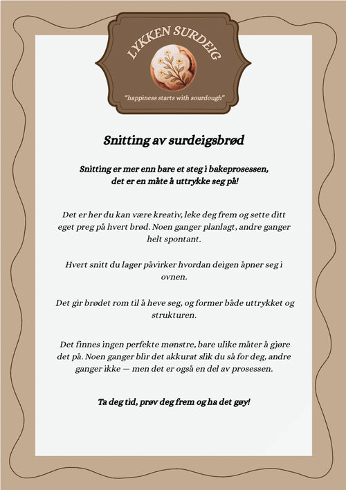Snitting og design guide! (Digitalt produkt)