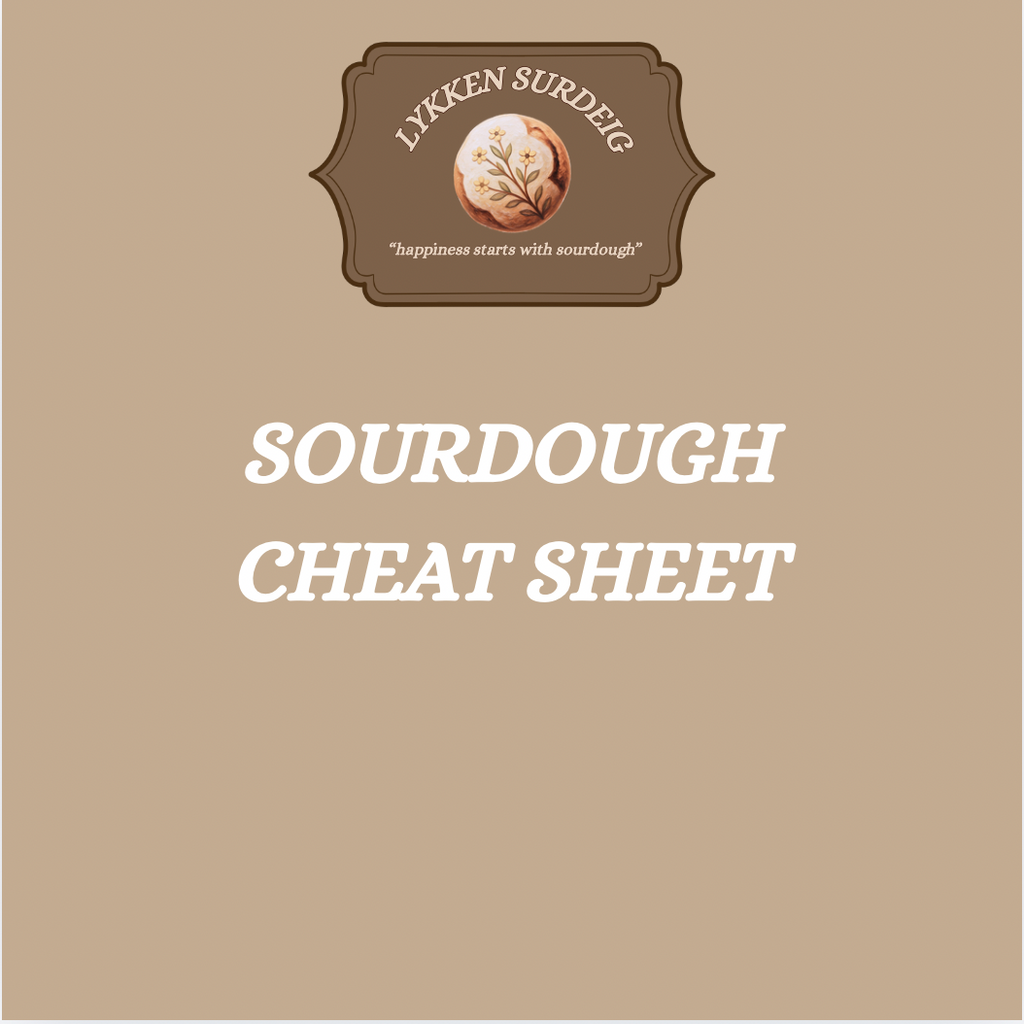 Surdeig cheat sheet! (Digitalt produkt)