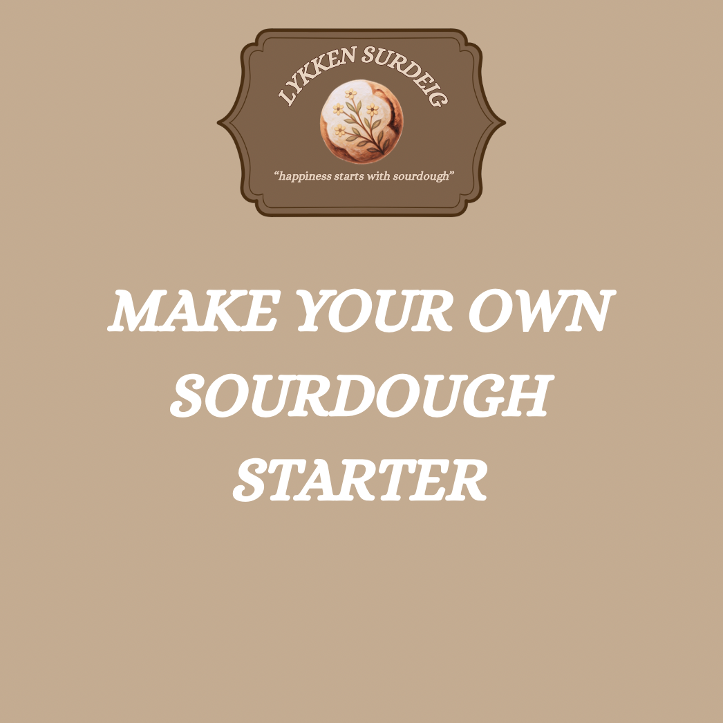 Lag din egen surdeigsstarter, step-by-step guide! (Digitalt produkt)